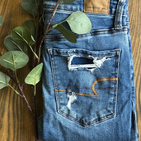 American Eagle Super High  Rise Jeggings Womens 6 - Picture 1 of 16